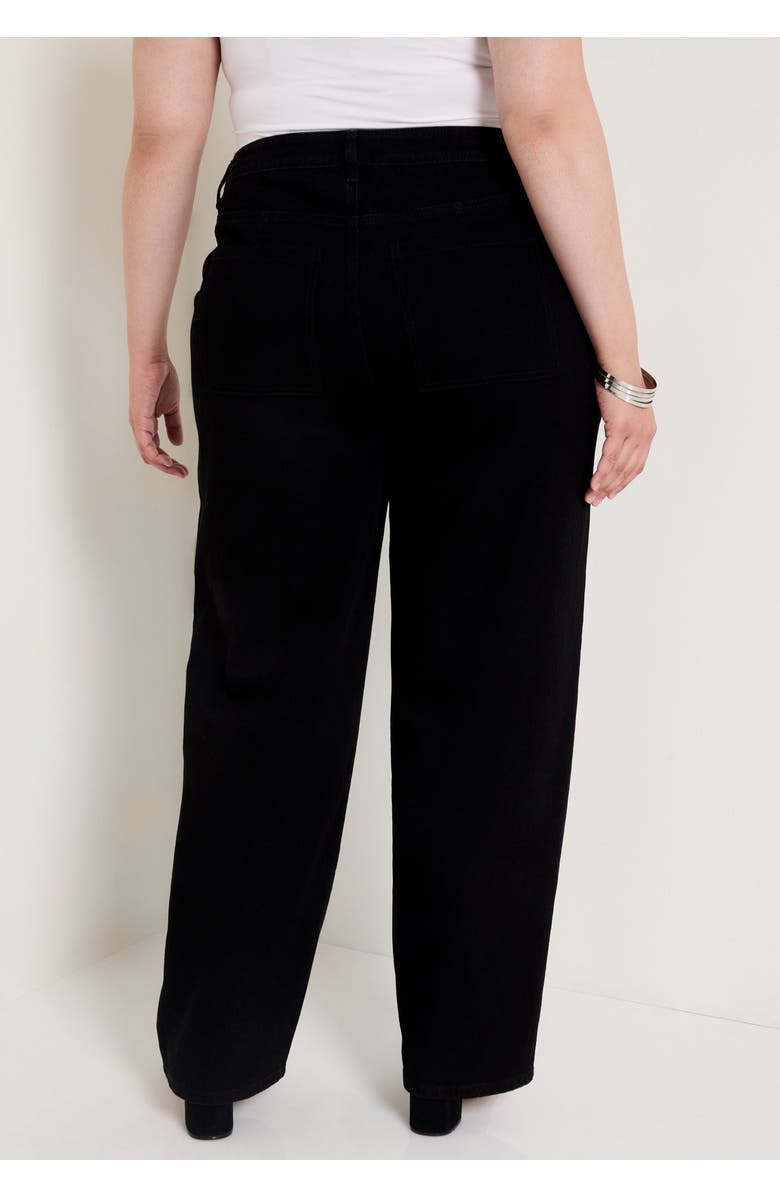 June + Vie Curvie Fit High-Waisted Straight-Leg Jean, Alternate, color, Black Rinse