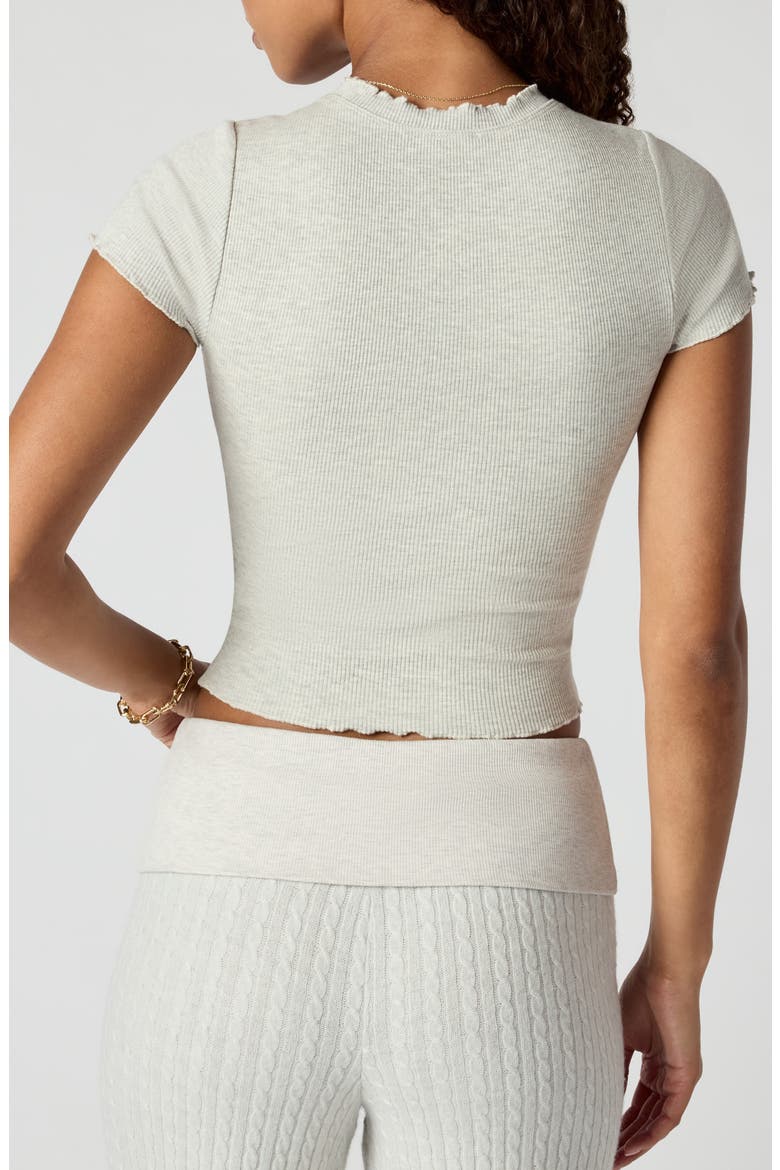 Jersey Rib T-Shirt, Alternate, color, HEATHER ICE