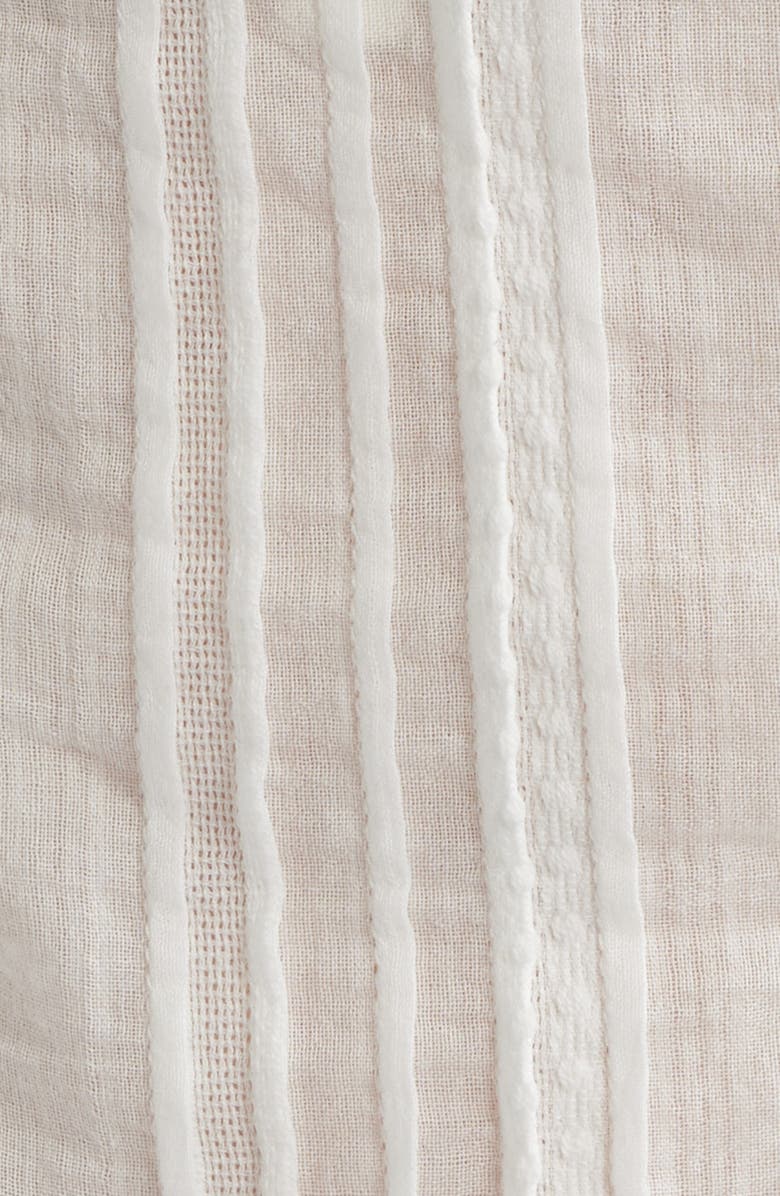 LoveShackFancy Avra Lace Trim Crop Top, Alternate, color, White