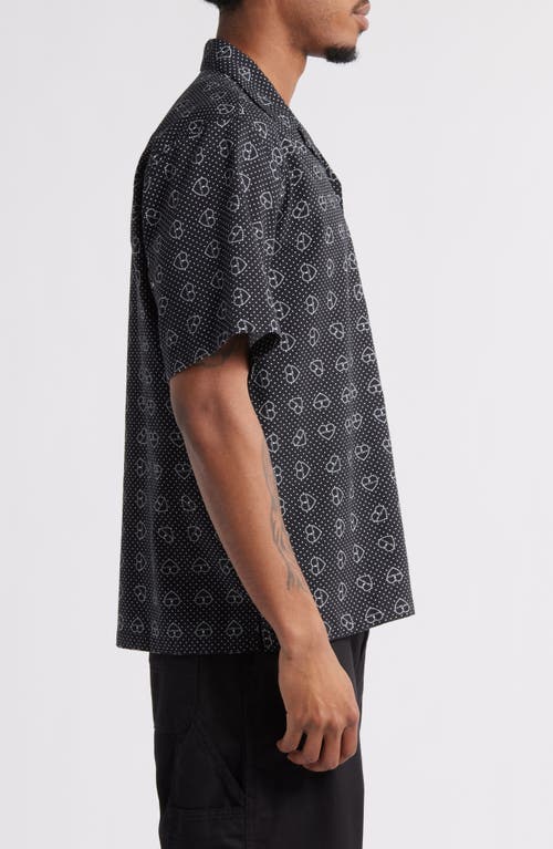 Carhartt Work In Progress Furoshiki Camp Shirt In Black