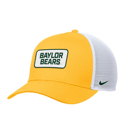 Men's Nike Gold Baylor Bears 2025 On-Field Rise Trucker Adjustable Hat