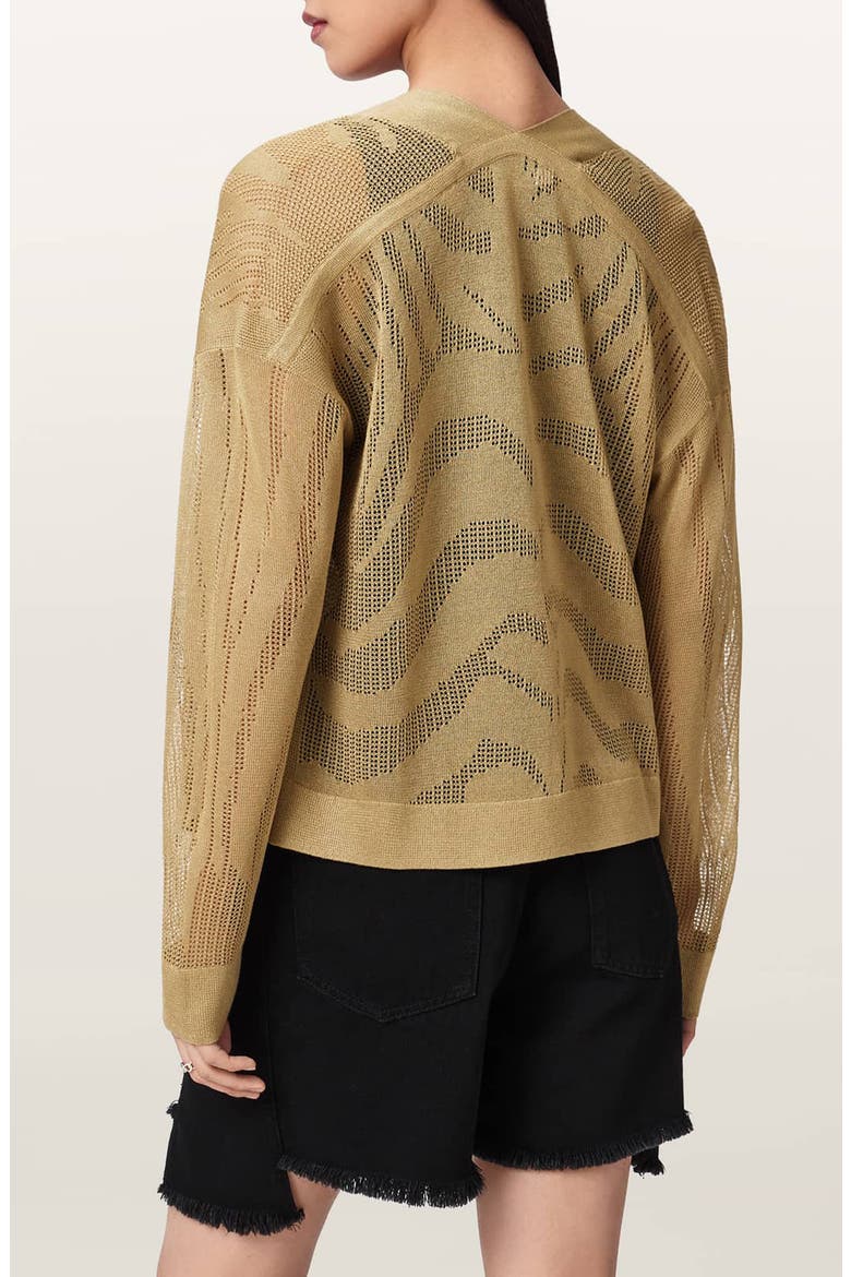 Misha Crop Cardigan, Alternate, color, SAND GOLD