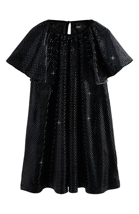 Kids' Foil Dot Velvet Dress (Toddler, Little Kid & Big Kid)