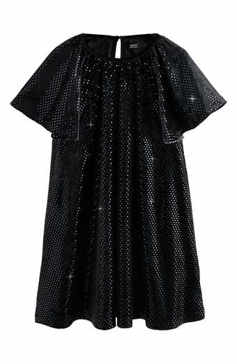 NEXT Kids' Foil Dot Velvet Dress