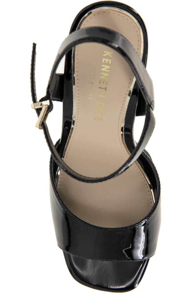 Kenneth Cole New York Dolly Platform Sandal, Alternate, color, Black Patent
