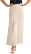 Brave+True Alias Pleated Maxi Skirt