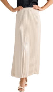 Brave+True Alias Pleated Maxi Skirt
