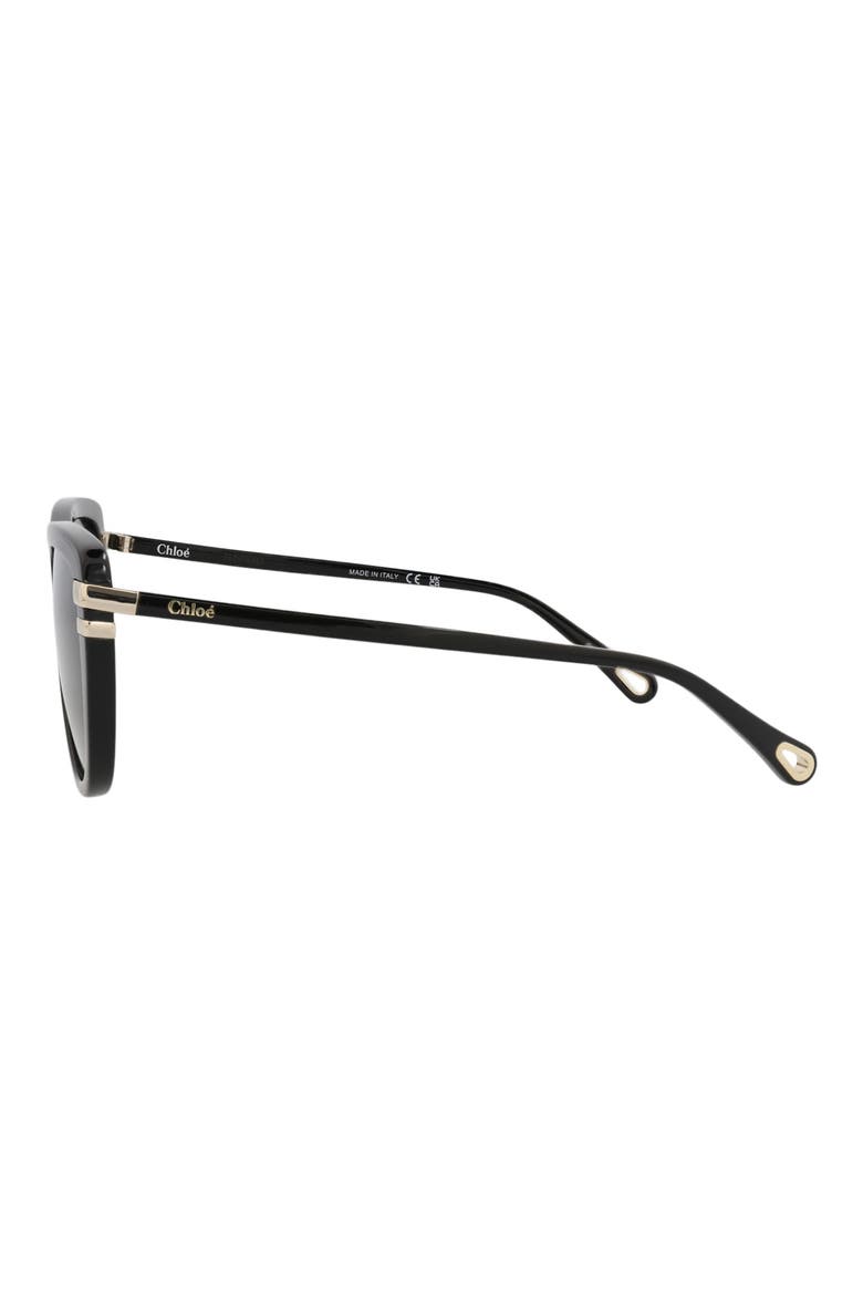 59mm Square Sunglasses, Alternate, color, BLACK BLACK GREY