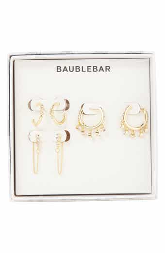 BaubleBar All the Little Things Set of 3 Huggie Hoop & Front/Back Earrings