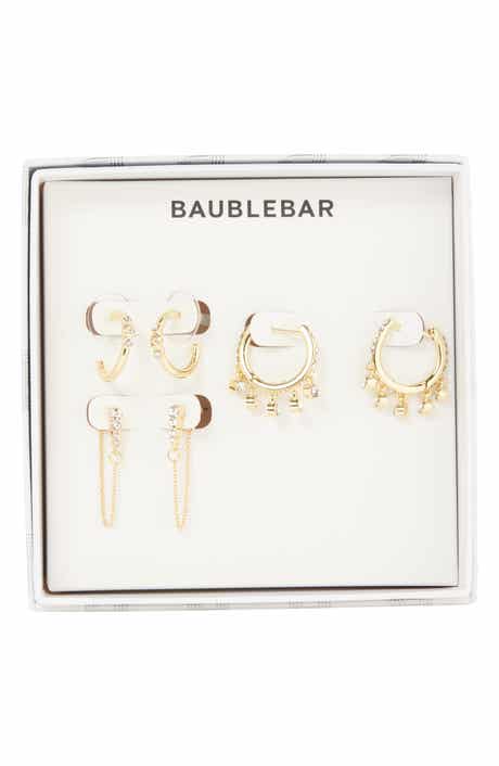 BaubleBar All the Little Things Set of 3 Huggie Hoop & Front/Back Earrings