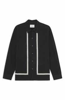 NN07 Reed Embroidered Organic Cotton Shirt Jacket