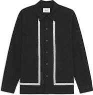 NN07 Reed Embroidered Organic Cotton Shirt Jacket