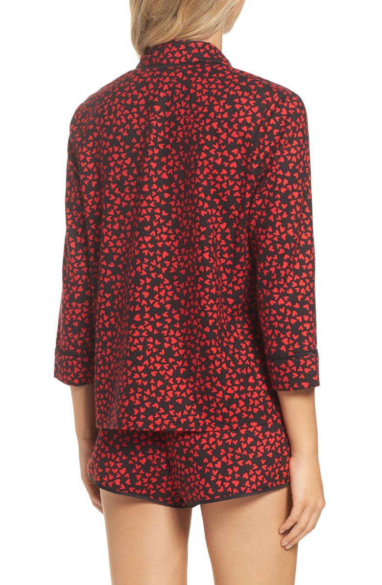 Room Service Pjs ROOM SERVICE Shorty Flannel Pajamas, Alternate, color, 