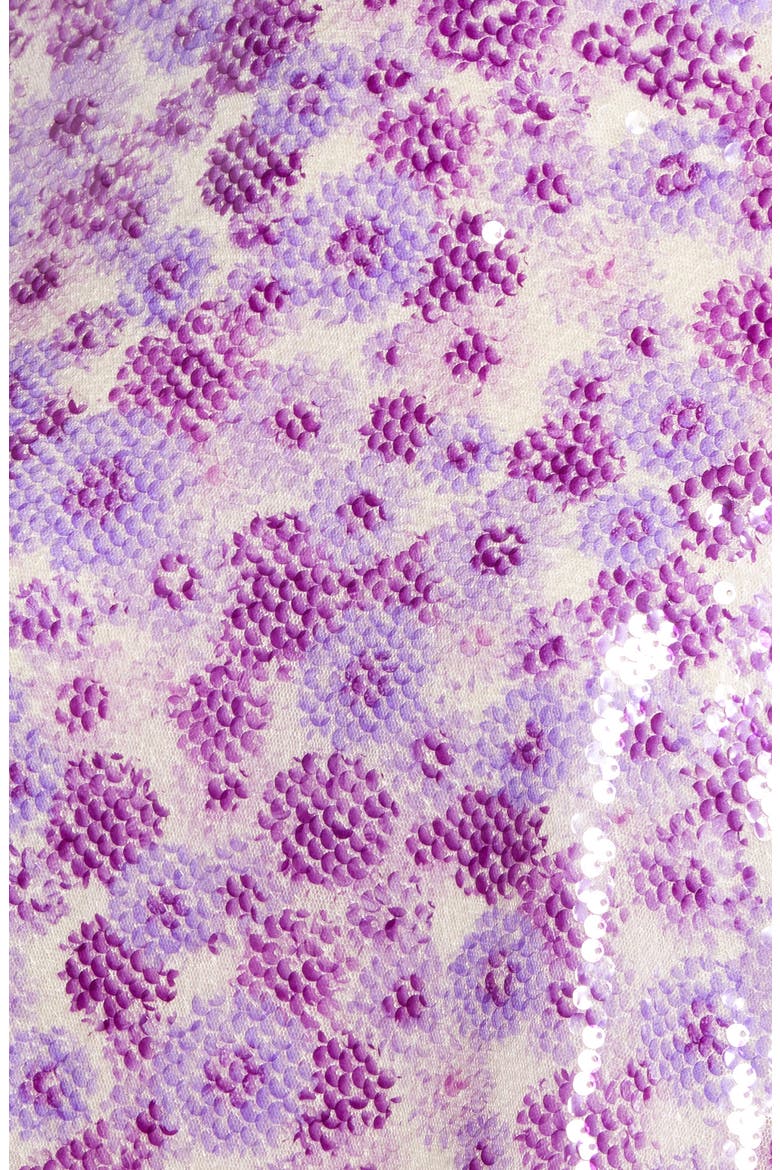 Floral Print Sequin Top, Alternate, color, PURPLE
