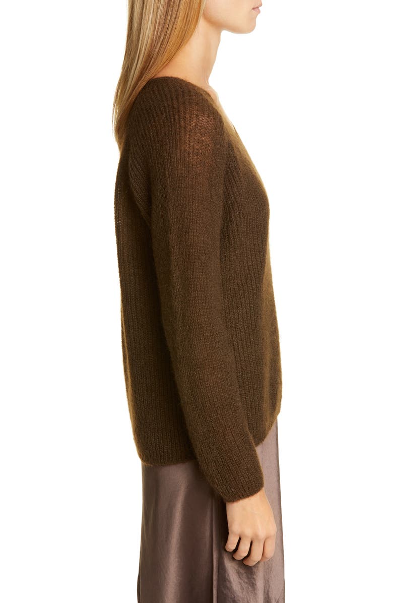 Max Mara Leisure Mohair & Wool Blend V-Neck Sweater, Alternate, color, 