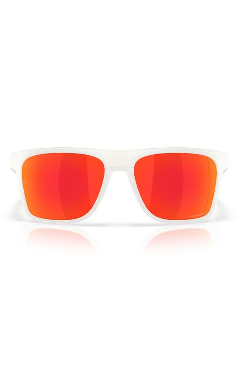 57mm Polarized Rectangular Sunglasses