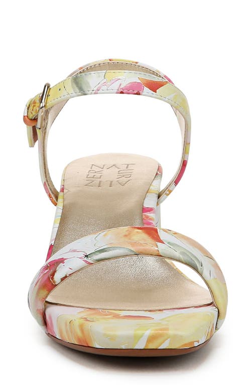 Naturalizer Izzy Ankle Strap Sandal In Sunlight Yellow Multi