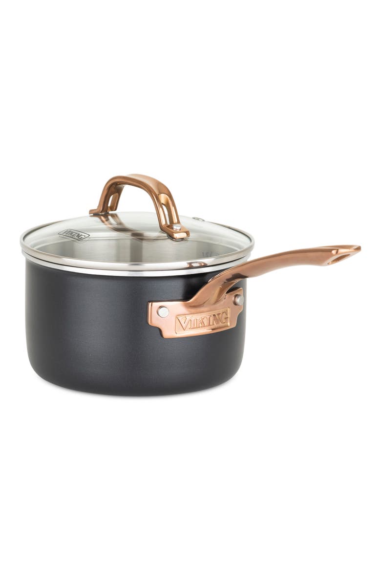 3-Ply 11-Piece Cookware Set, Alternate, color, MATTE BLACK/ COPPER