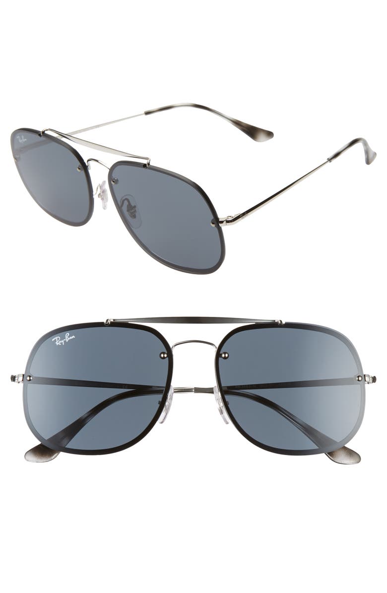 Ray-Ban 58mm Square Aviator Sunglasses, Main, color,