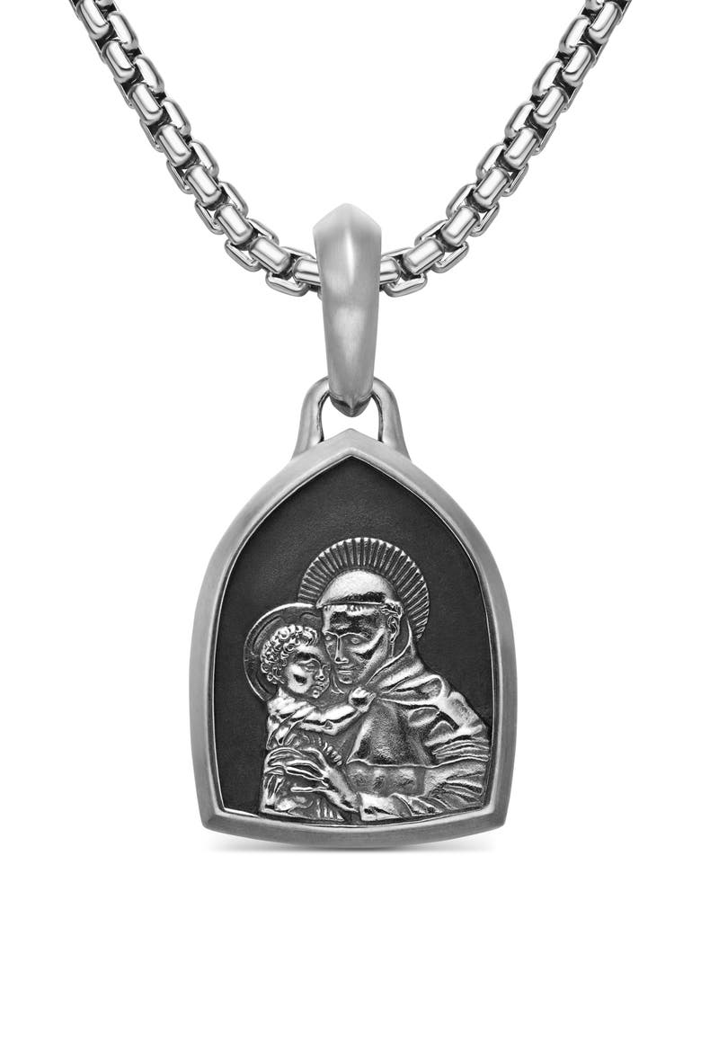 St. Anthony Amulet in Sterling Silver, Main, color, STERLING SILVER