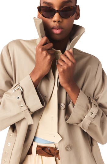 maje Trench with removable hood | Nordstrom