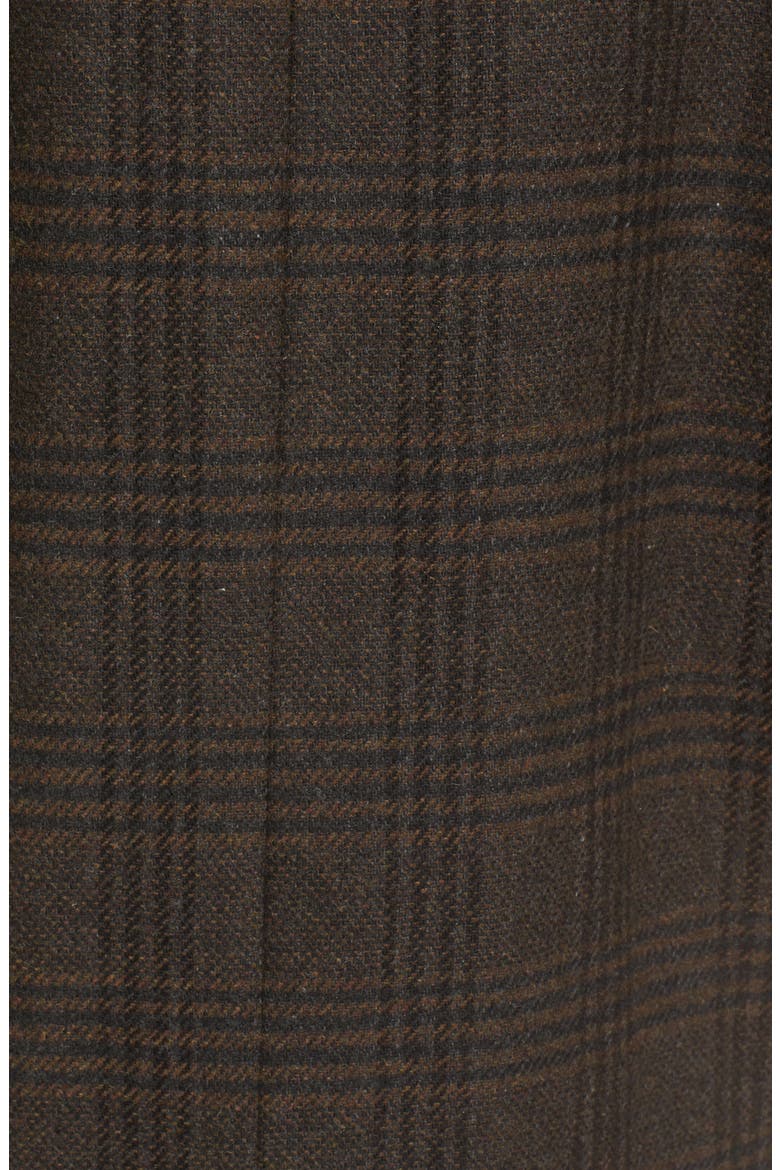 The Label Menswear Coat, Alternate, color, BROWN PLAID