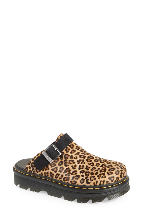 Dr. Martens' Dr. Martens Zebzag Water Resistant Slingback Clog In Light Tan And Black
