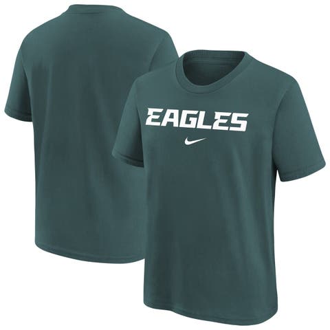 Youth Nike Midnight Green Philadelphia Eagles Team Wordmark T-Shirt