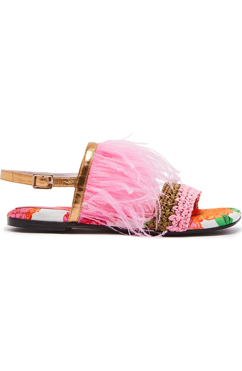 La DoubleJ Medal Sandal Gyn White, Main, color, Gyn White