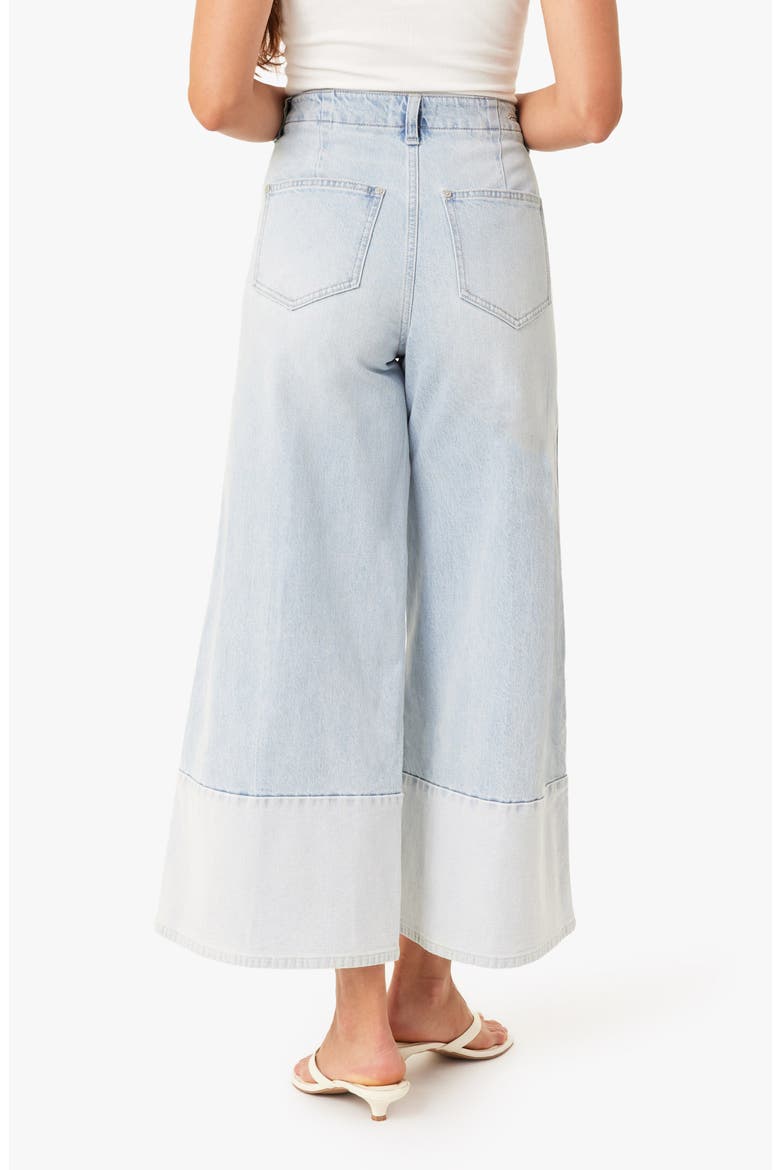 Addie Cuffed Gaucho Jeans, Alternate, color, GLACIER
