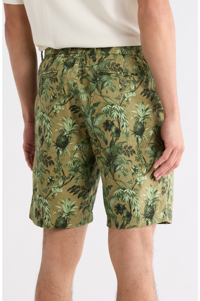 Pima Verde Single Pleat Shorts, Alternate, color, DUSTY THYME