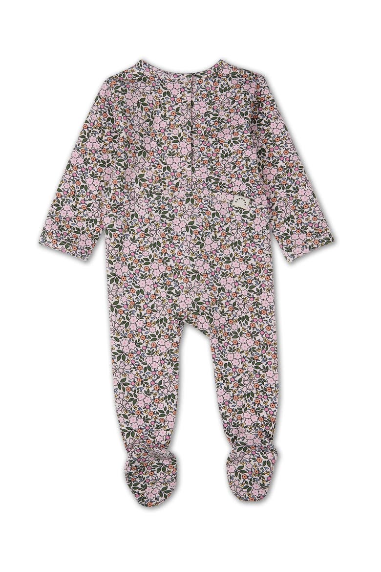 Kaleidoscope Bouquet Cotton Rich Footie, Alternate, color, Pink Multi