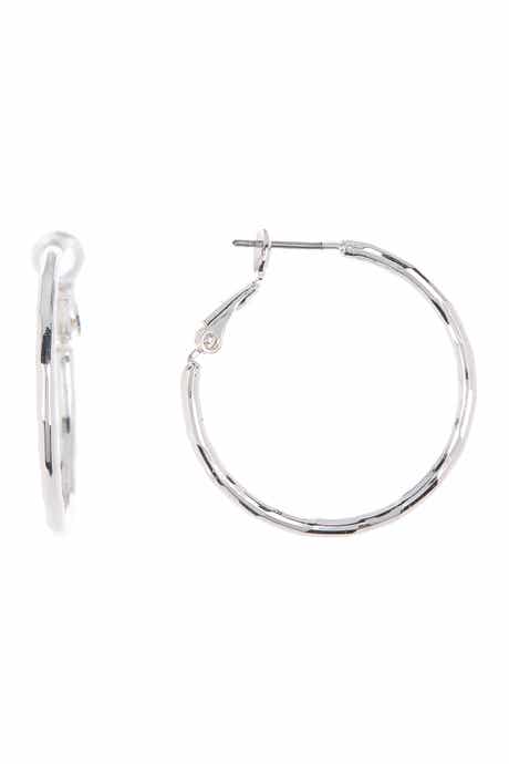 NORDSTROM RACK 30mm Textured Hoop Earrings