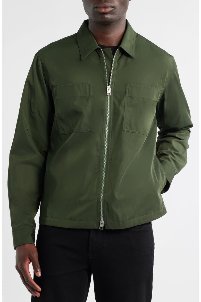 Evalom Water Repellent Jacket, Alternate, color, DARK GREEN