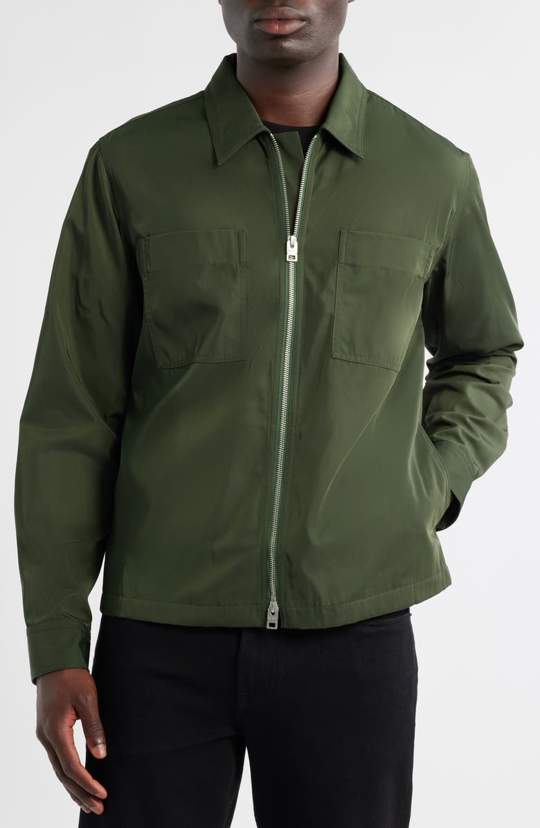 HUGO Evalom Water Repellent Jacket, Alternate, color, Dark Green