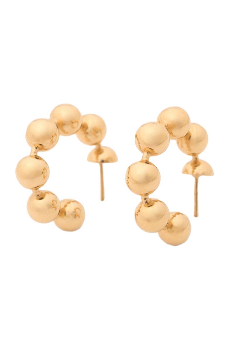 maje Cascade earrings, Alternate, color, Gold