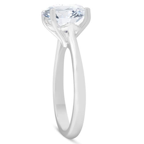 Bliss Diamond 4ct Solitaire Moissanite Engagement Ring 14k Gold 10mm