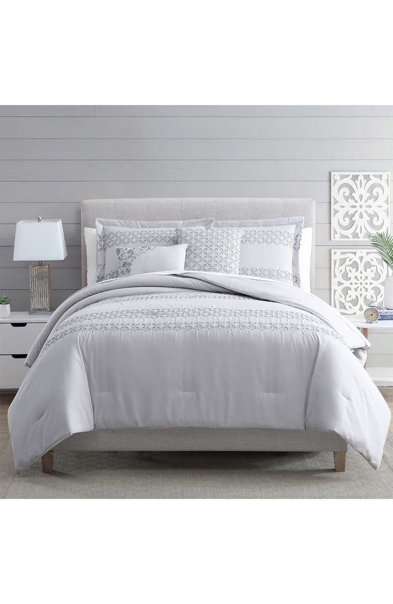Modern Threads 5-Piece Embroidered Comforter Set, Alternate, color, 