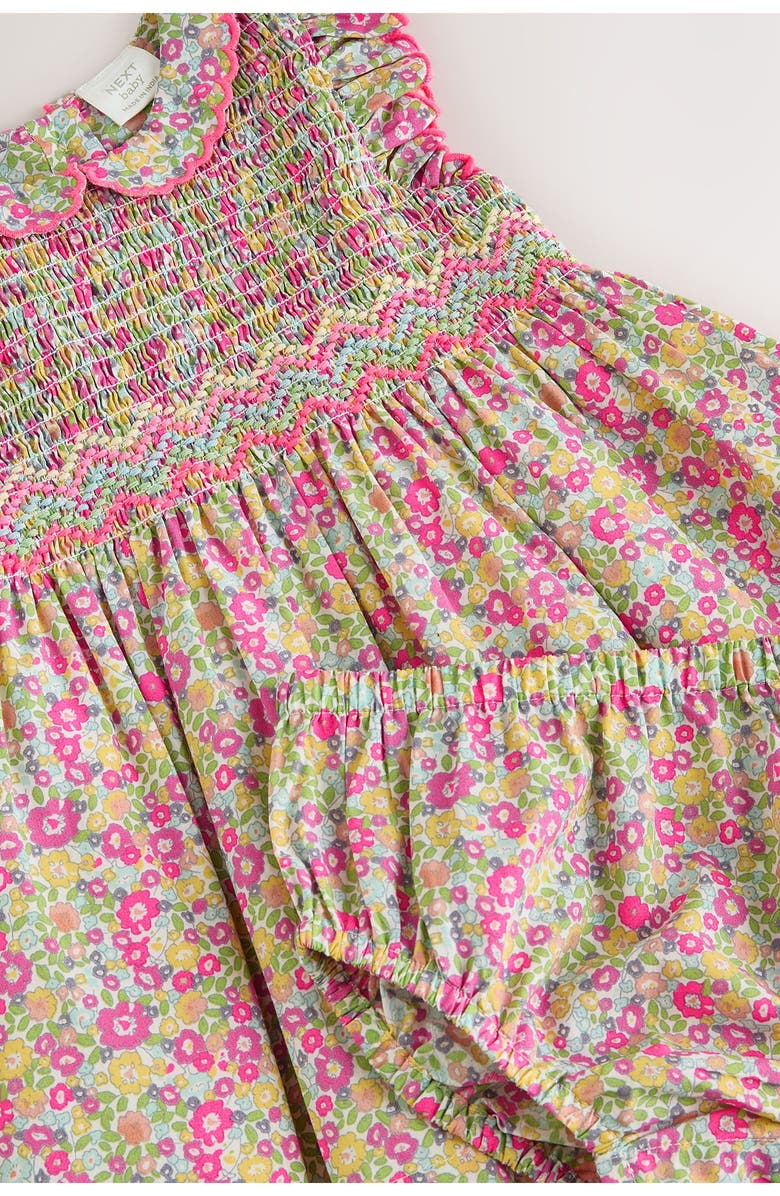 NEXT Ditsy Floral Print Sleeveless Dress, Alternate, color, Pink
