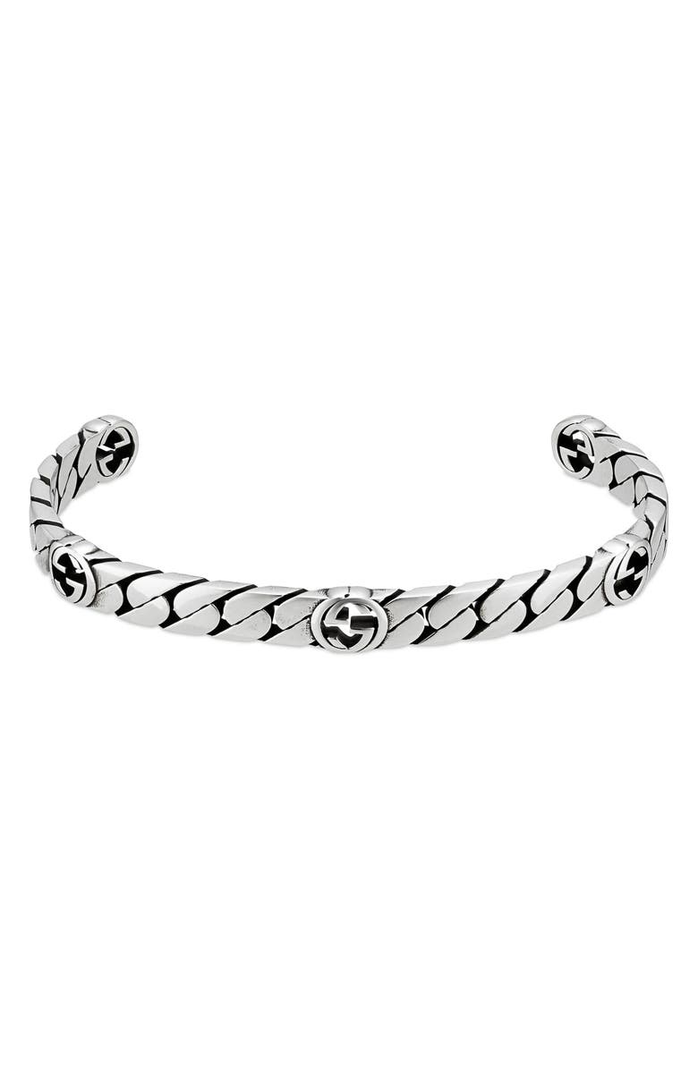 Gucci Men's Interlocking-G Cuff Bracelet, Alternate, color,