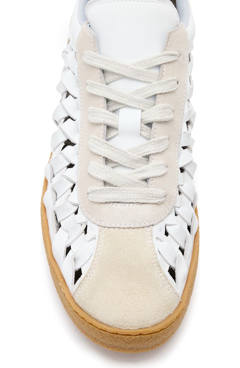 AllSaints Velma Woven Sneaker, Alternate, color, Chalk White
