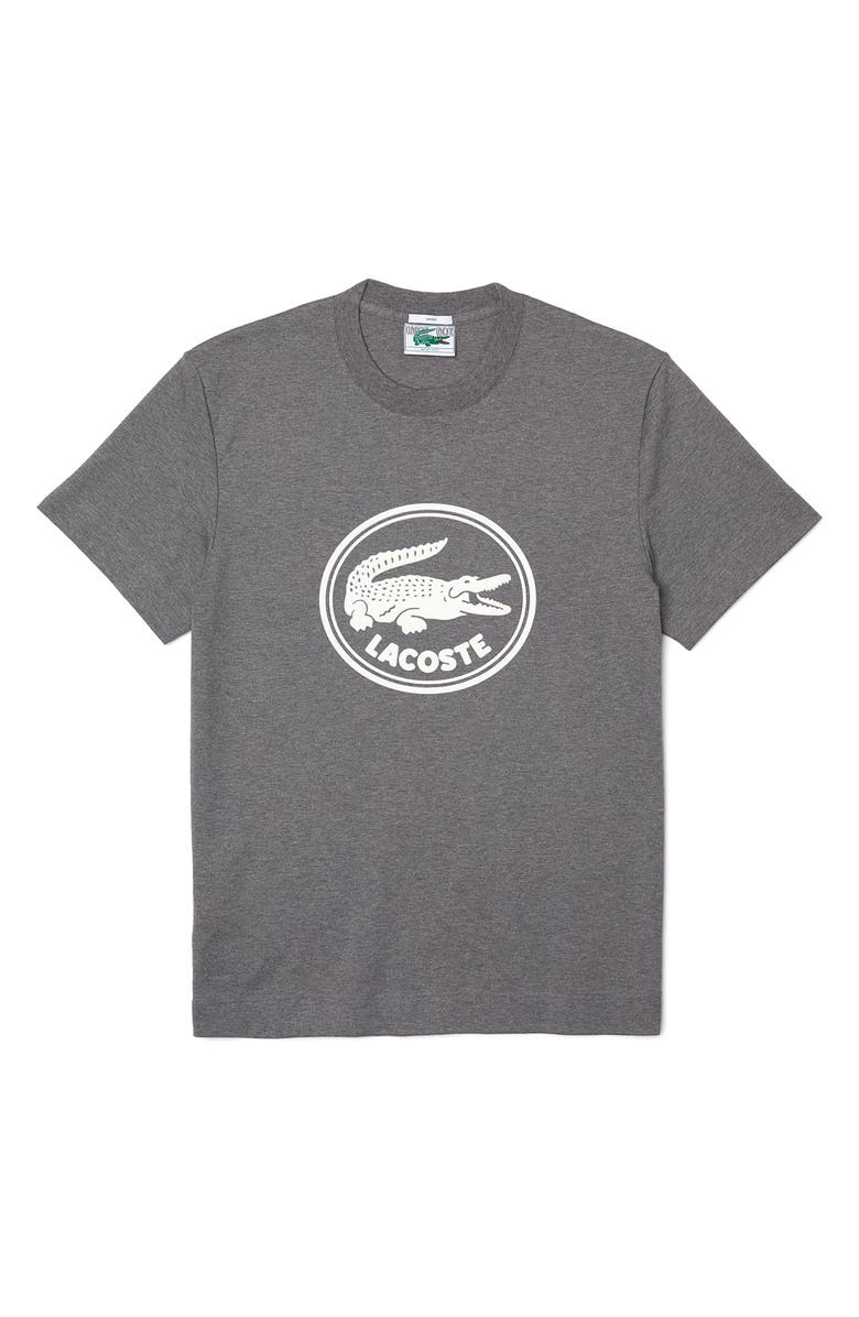 Lacoste Men's Logo Cotton Graphic Tee, Main, color, 
