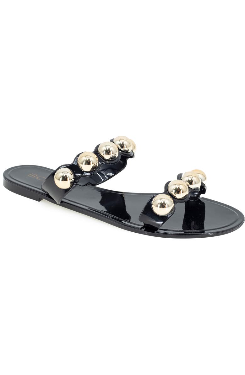 BCBGeneration Nicola Jelly Slide Sandal, Main, color, Black