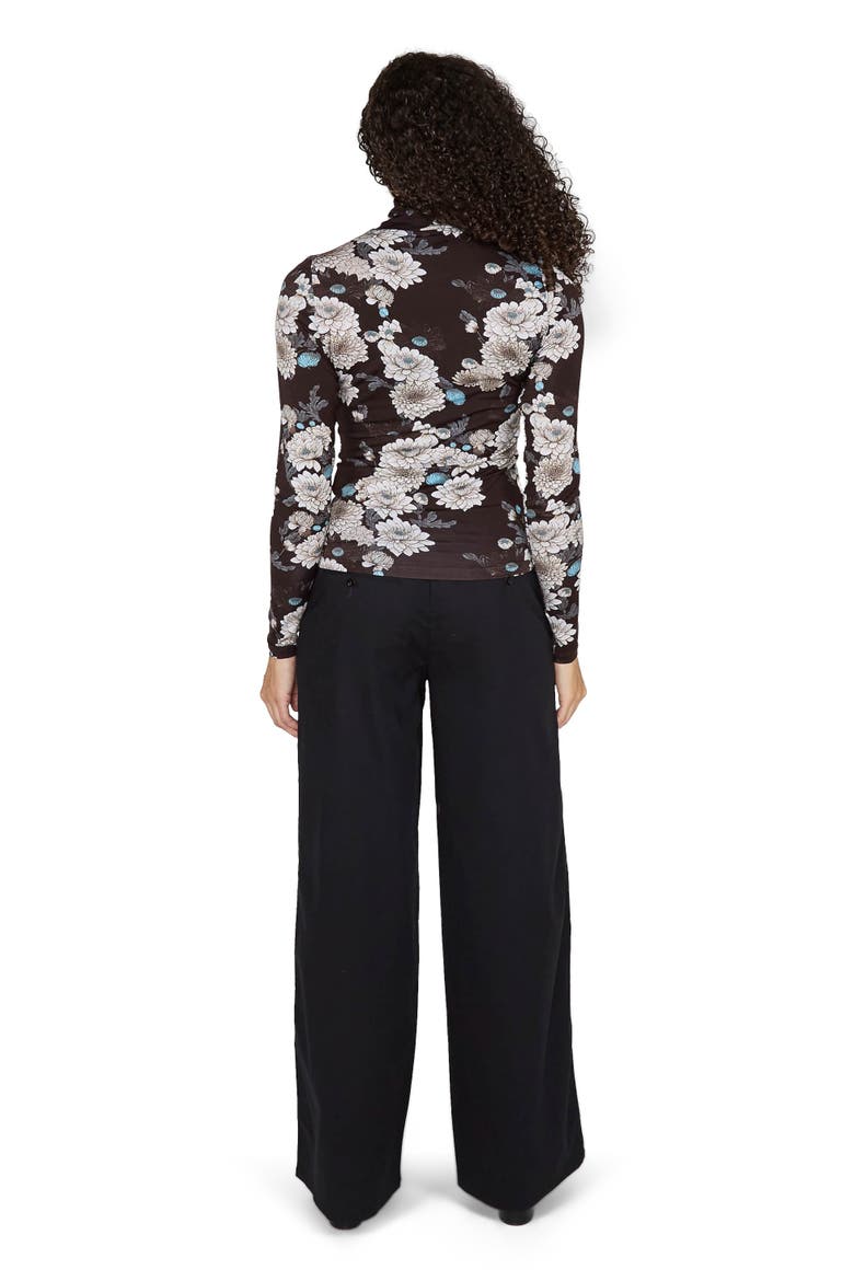 Phillis Wide Leg Tailored Pant, Alternate, color, Black