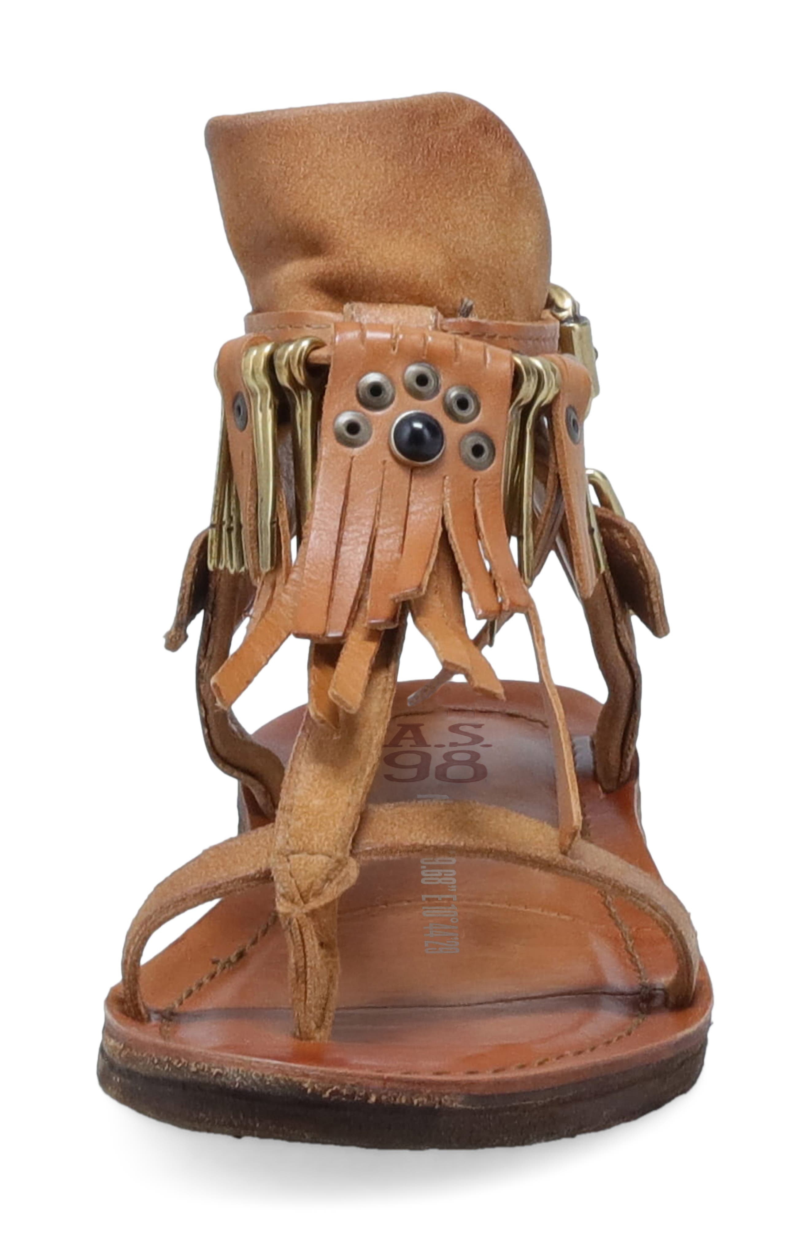 Raleigh Ankle Strap Sandal, Alternate, color, CAMEL