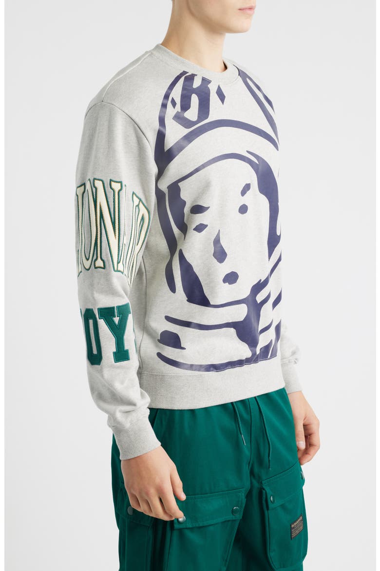 BB Big Face Helmet Head Cotton Sweatshirt, Alternate, color, HEATHER GREY