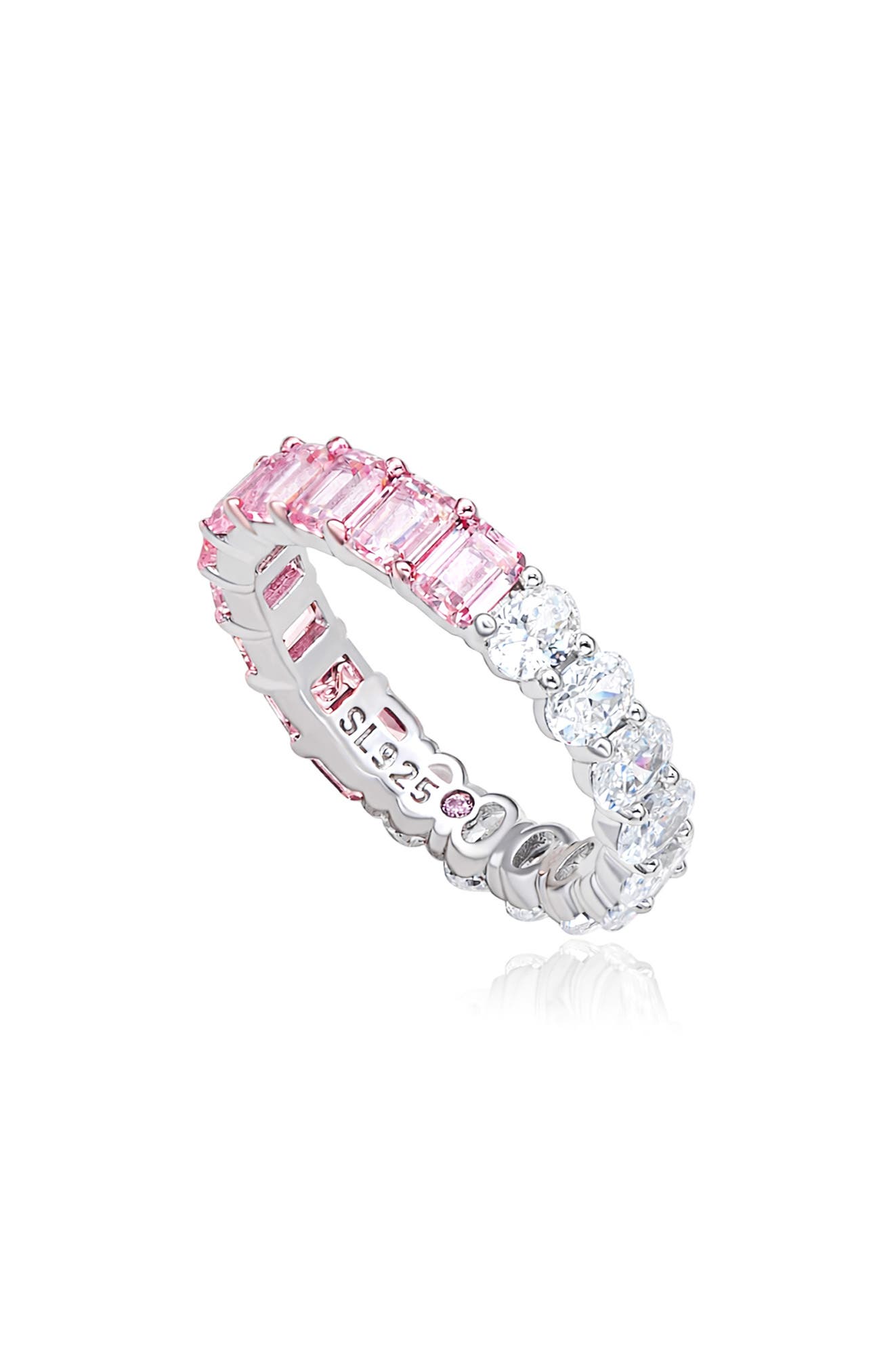 SUZY LEVIAN Half & Half Eternity Band Ring