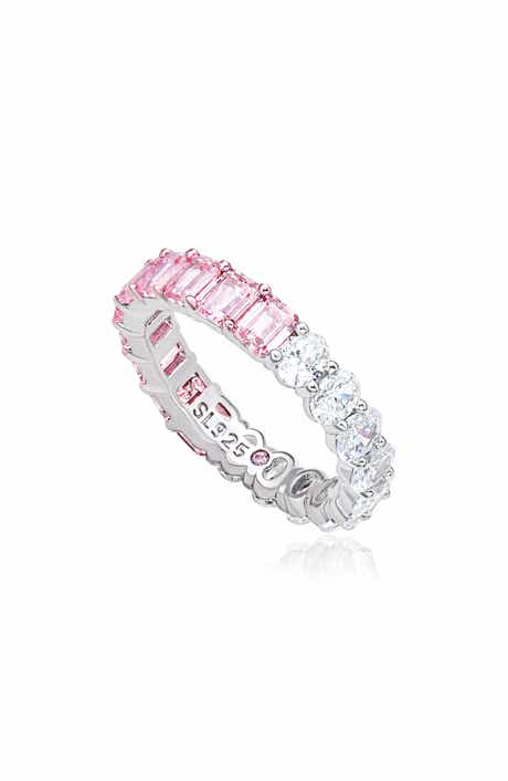 SUZY LEVIAN Half & Half Eternity Band Ring
