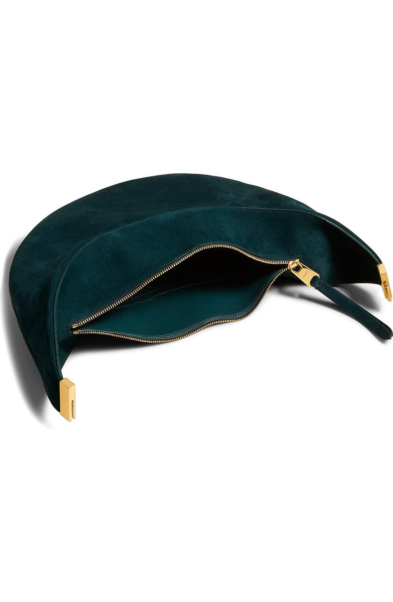 Khaite Small Olivia Suede Hobo Bag, Alternate, color,