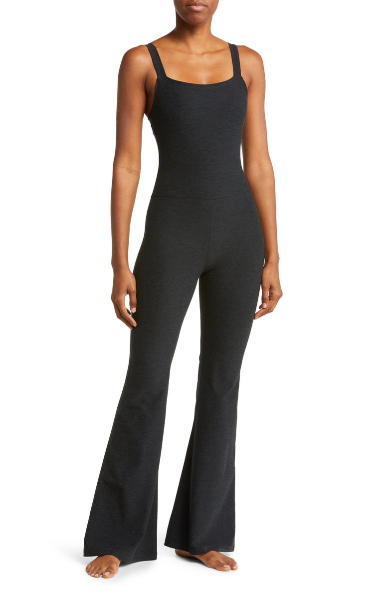Beyond Yoga Hit the Scene Space Dye Flare Jumpsuit, Main, color,
